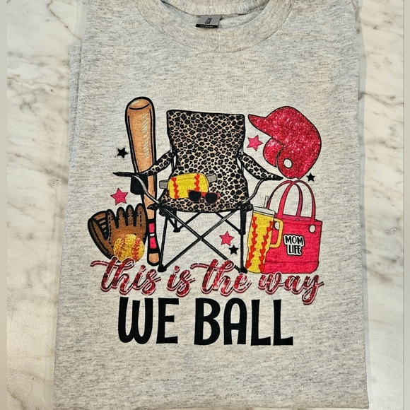 Gildan Tops - Softball mom shirt sports ball mama cute popular trendy